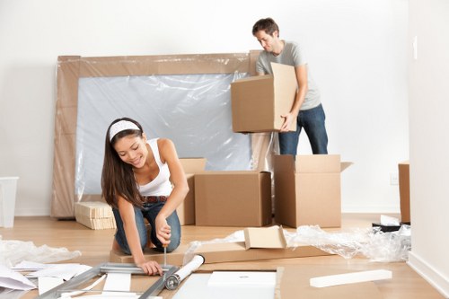 Packing and unpacking support for a Pimlico home move