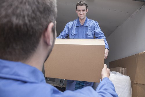 Removal team planning a house move in Pimlico street with loading access