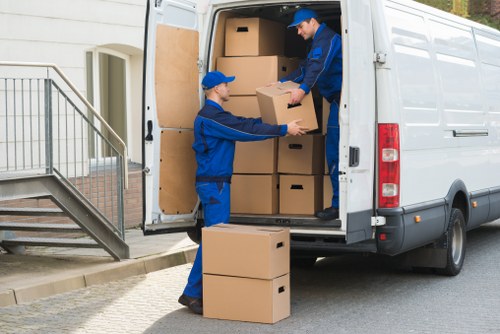 Man and Van Pimlico sorting recyclable items during a sustainable move