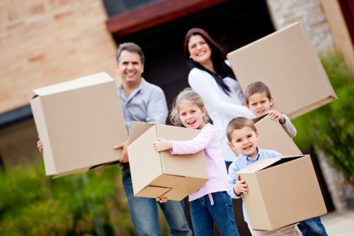 Packing and wrapping office furniture for a workplace relocation in Pimlico