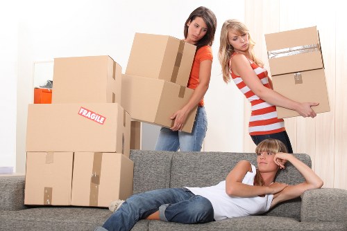 Careful loading of sofas and household furniture for transport in Pimlico